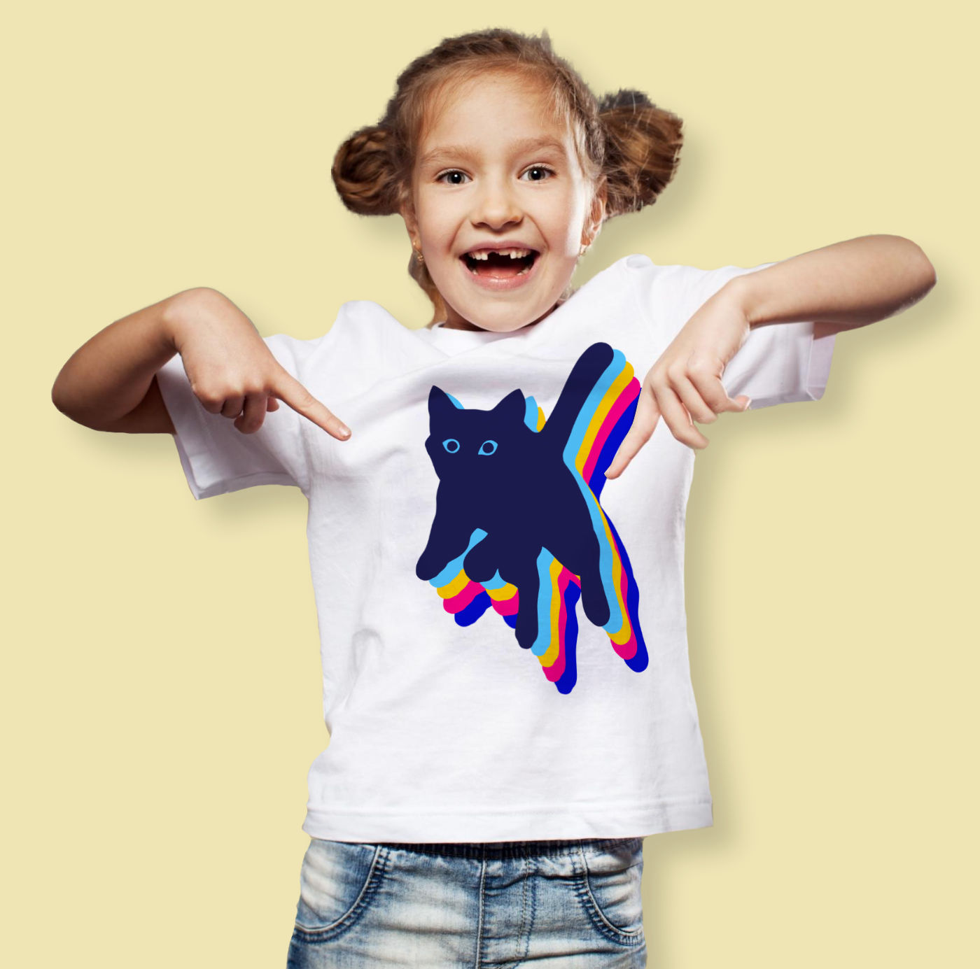 Camiseta infantil branca Unicórnio - O Gato Leleco